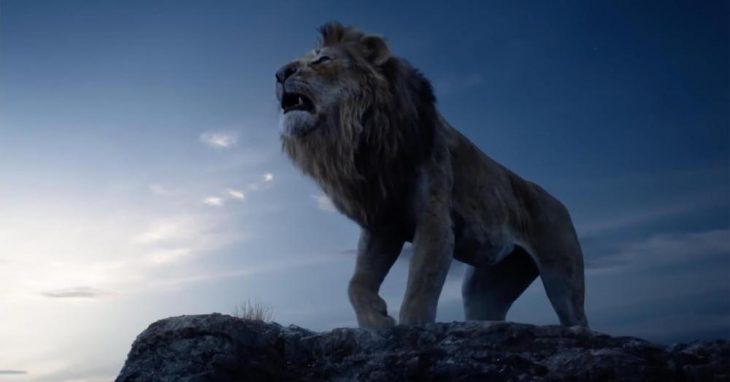 Escena del trailer live action del Rey León con Simba
