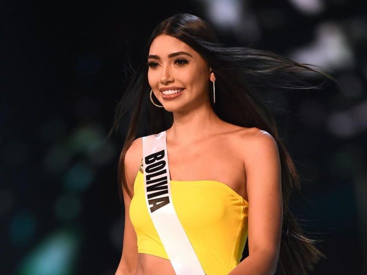 La modelo Joyce Prado en el concurso de Miss Universo 2018