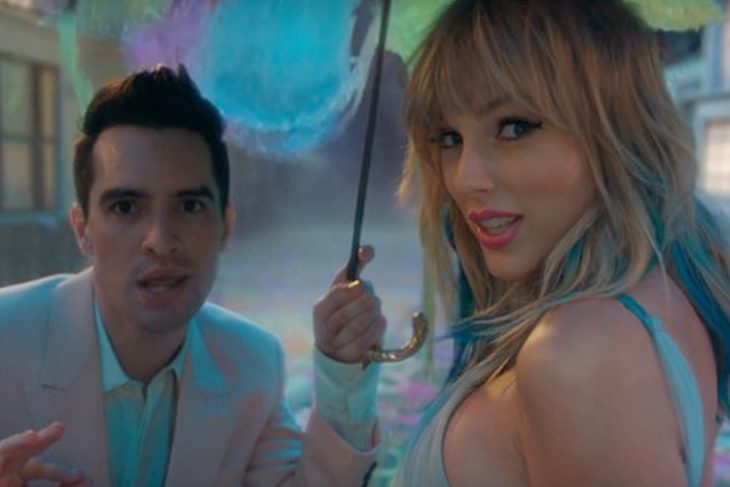 El cantante Brendon Urie y la cantante Taylor Swift en el nuevo video musical ME