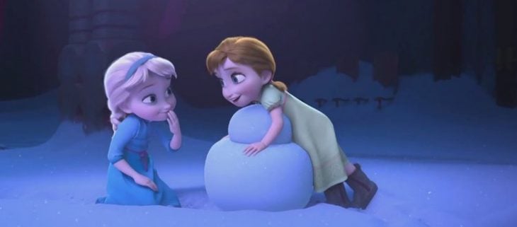 Dibujo animado de la película Frozen