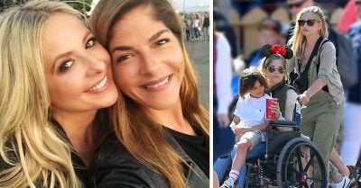 Sarah Michelle Gellar empuja la silla de ruedas de Selma Blair y festejan 21 años de amistad