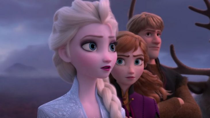 Imagen del nuevo trailer de la película Frozen 2 con los personajes de Elza, Ana Y Kristoff