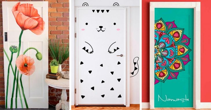15 Modernas decoraciones que puedes hacerle a la puerta de tu habitación