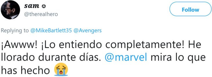 Papá comparte en Twitter que su hijo lloró hasta dormirse abrazado de sus juguetes de Iron Man después de ver la muerte de Tony Stark en Avengers: Endgame