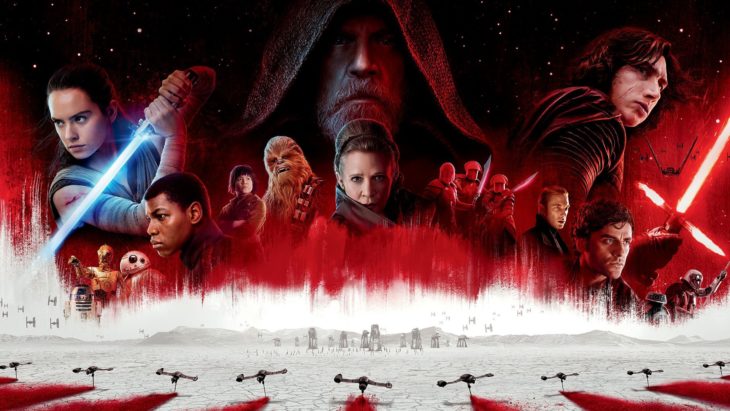 Poster de la película Star Wars con los personajes principales 