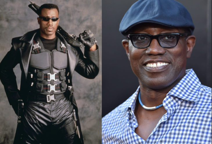 Wesley Snipes a la derecha interpretando el personaje de Blade, a la izquierda como luce actualmente 