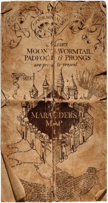 Fondos de pantalla inspirado en el mapa del Merodeador de Harry Potter 