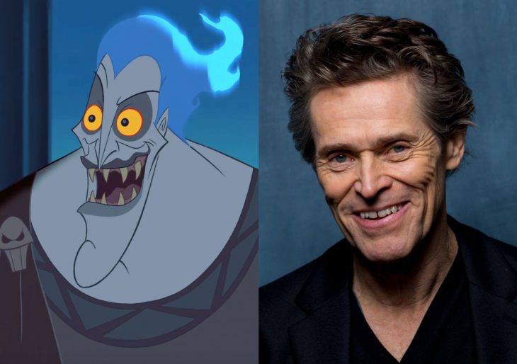 Versión live action de película de Disney, Hércules; actor Willem Dafoe como Hades, el dios del inframundo