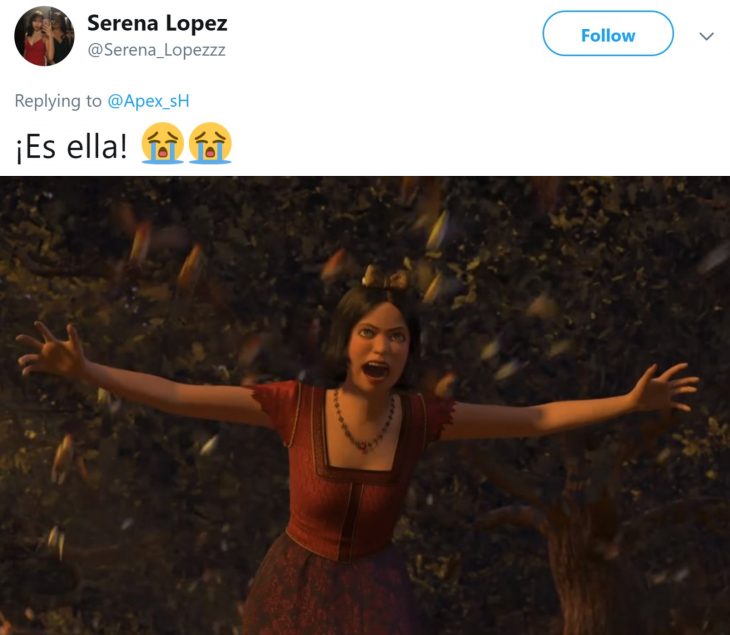 Niña entrena a su ave para atacar cuando ella grita, Blancanieves de Shreck cantando para que los animales ataquen