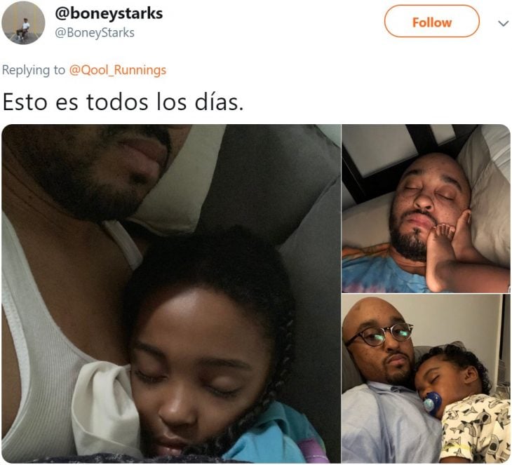 Papá publica bonitas y tiernas fotografías con sus hijos durmiendo de maneras incómodas