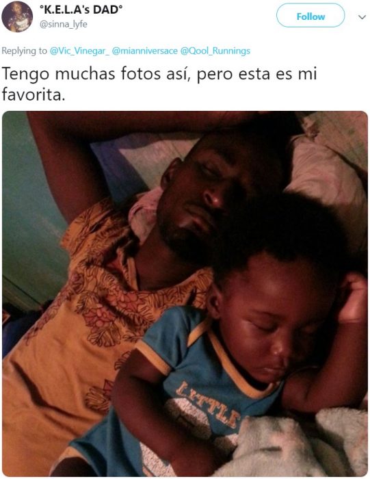 Papá comparte fotografía de él dormido junto a su bebé