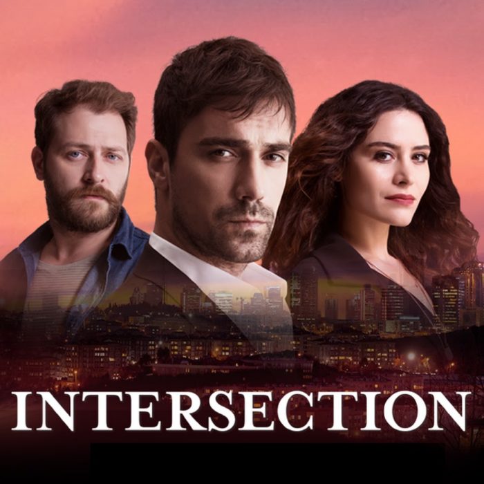 Poster de la serie de Netflix Intersection. Personajes mirando hacia el horizonte 