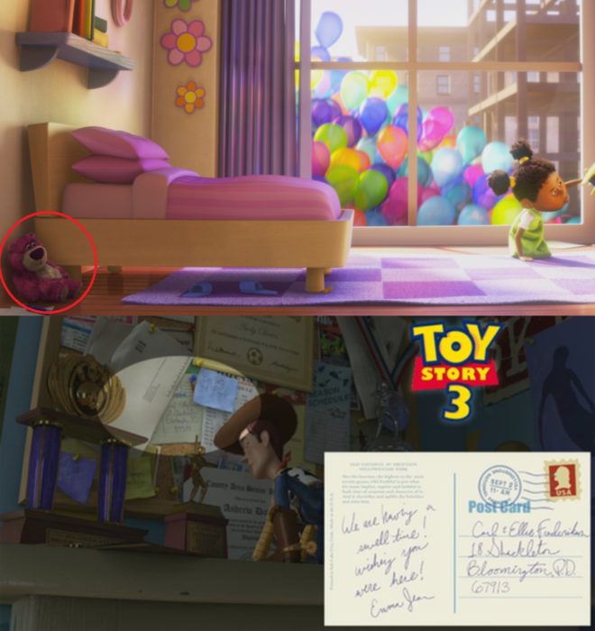 Curiosidades de película de Disney-Pixar, Up: una aventura de altura; referencias de Toy Story en Up