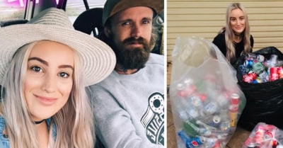 Pareja recicla latas para pagar su boda; ya ahorraron seis mil dólares