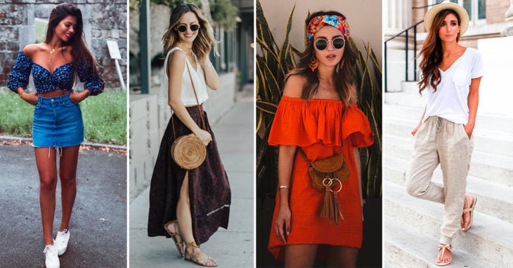 10 outfits con falda negra para usar en época de calor