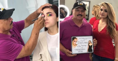 Hombre toma clases de maquillaje y demuestra que nunca es tarde para cumplir los sueños