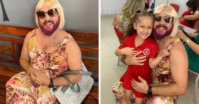 Se disfrazó de mujer para que su hija tuviera a quién cantarle el Día de las Madres