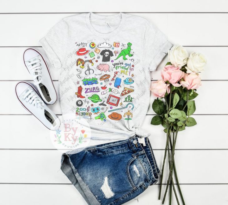 Camisa con estampado de los personajes de Toy Story