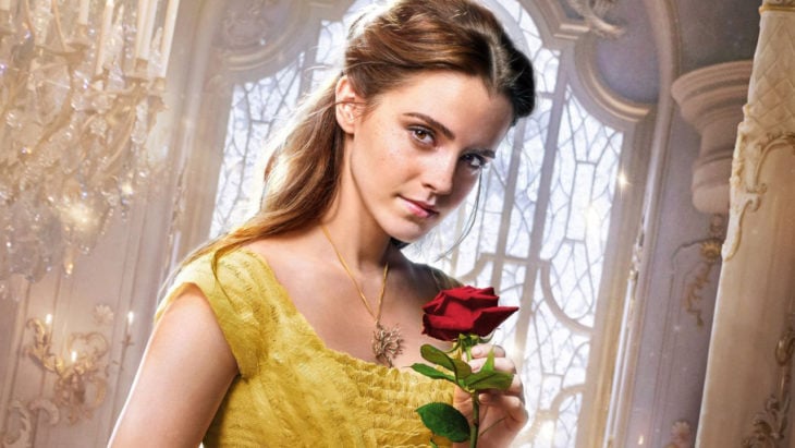 Emma Watson como Bella de la película La Bella y la Bestia