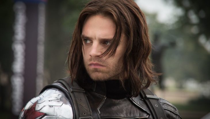 Sebastian Stan vestido como El Soldado del Invierno, Marvel