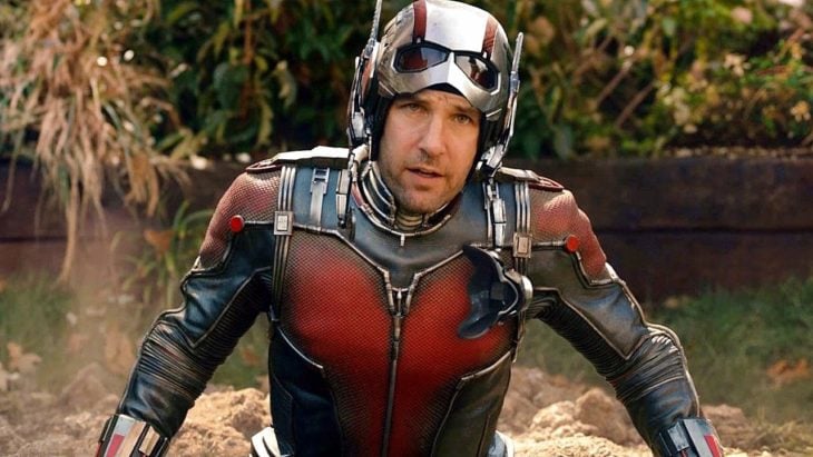 Paul Rudd usando un traje de Ant-Man, Marvel