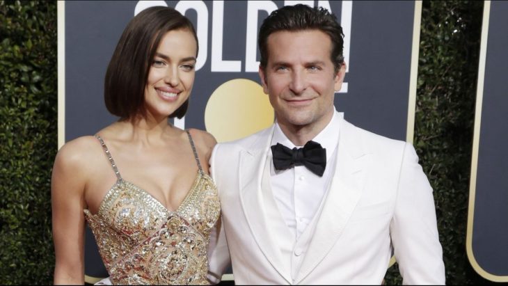 Irina Shayk y Bradley Cooper abrazados durante la gala de los globos de oro 2019