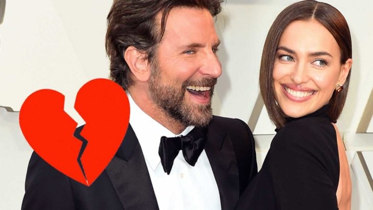 Bradley Cooper e Irina Shayk abrazados y sonriendo en una alfombra roja
