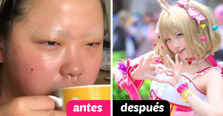 Así se ven los cosplayers antes y después de transformarse en anime