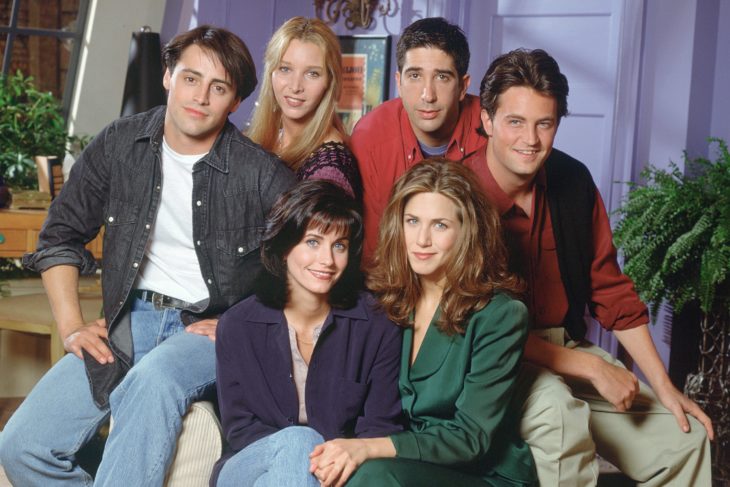 Jennifer Aniston, Rachel Green, habla sobre posible reencuentro de Friends; Courtney Cox, Monica Geller; Matthew Perry, Chandler Bing; Matt LeBlanc, joey Tribbiani; Lisa Kudrow, Phoebe Buffay; David Schwimmer, Ross Geller