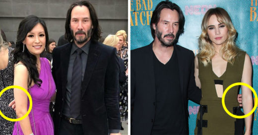 Keanu Reeves no toca a las mujeres en las fotos