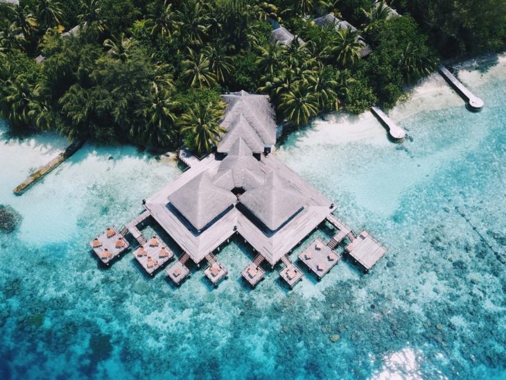 Hotel Coco Palm Dhuni Kolhu de Malvidas visto desde el aire