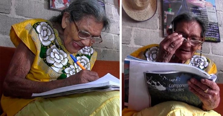 Lupita, la abuelita que aprende a leer y a escribir a sus 96 años