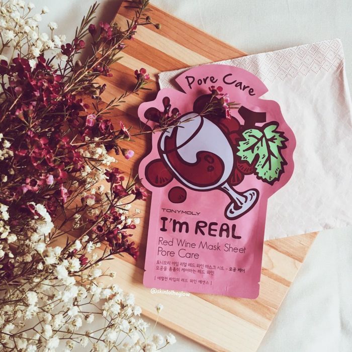 Mascarilla I'm Real de vino tinto con antioxidantes