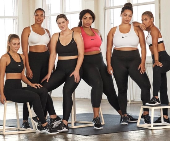 mujeres curvy y de tallas grandes con ropa deportiva de Nike
