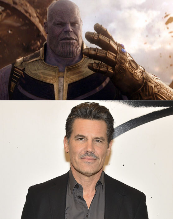 Josh Brolin interpretando el personaje de Thanos