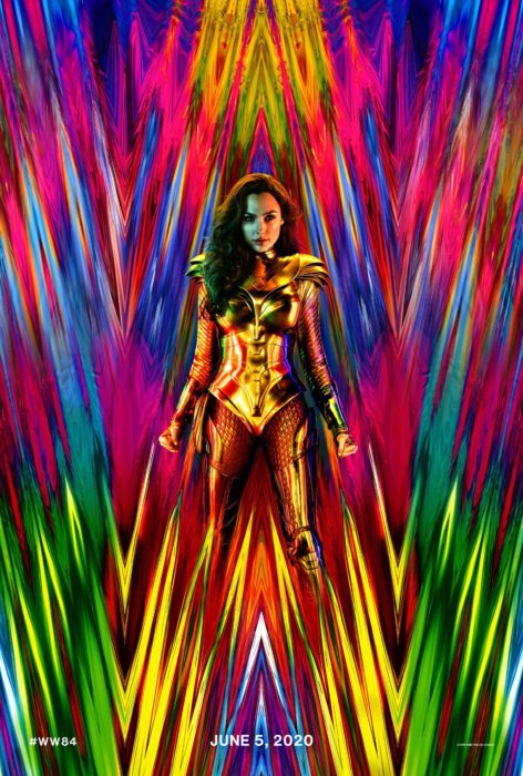 Gal Gadot vestida con armadura dorada para el póster oficial de Wonder Woman 1984