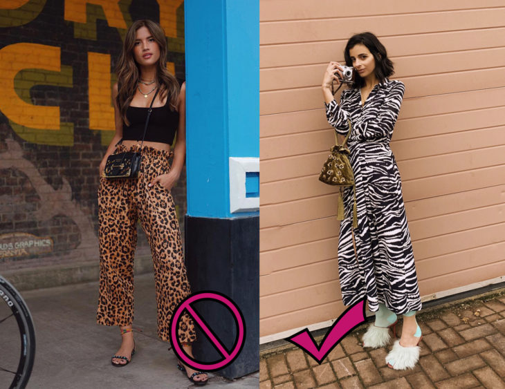 Tendencia de animal print que no se usará en 2019 vs el estampado de cebra que será tendencia de verano 2019