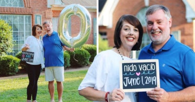 Así celebró esta pareja ya no tener hijos en casa; ¡se ven felices!