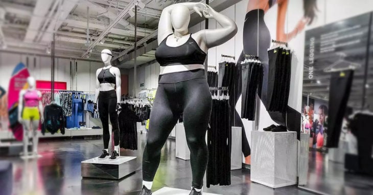 -Nike "piensa en grande", incluye maniquís de tallas extras