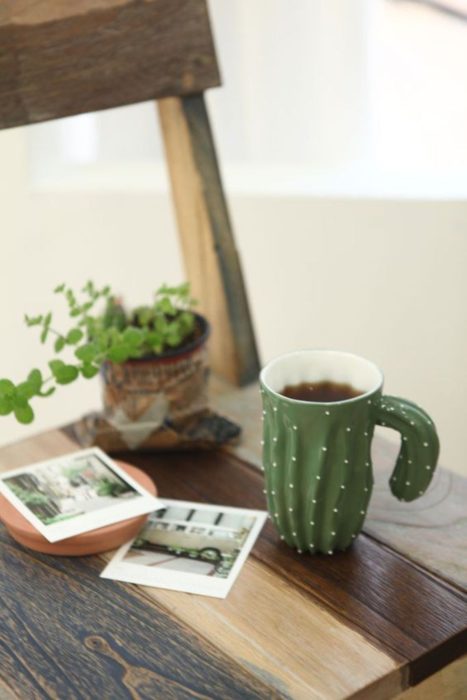 Taza de cactus