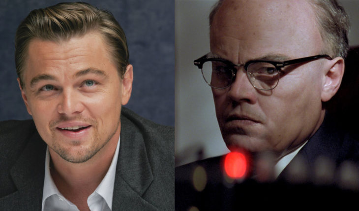 Leonardo DiCaprio interpretando a un hombre mayor 