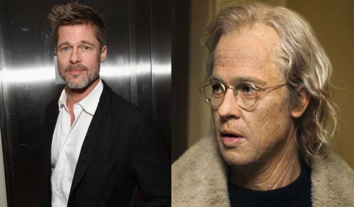 Brad Pitt interpretando a un hombre mayor en la película el curioso caso de Benjamin Button 