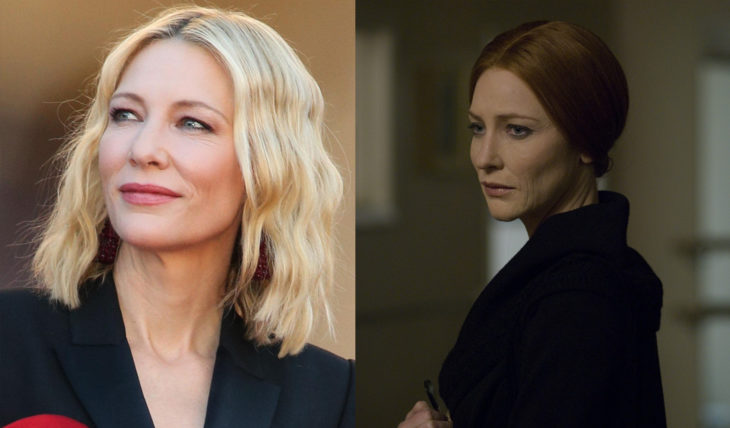 Cate Blanchet joven y como una mujer mayor en el curioso caso de benjamin button 