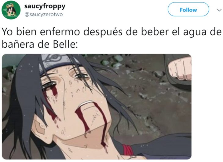 Cosplayer Belle Delphine vende el agua de su bañera y los compradores la están bebiendo; Sasuke de Naruto