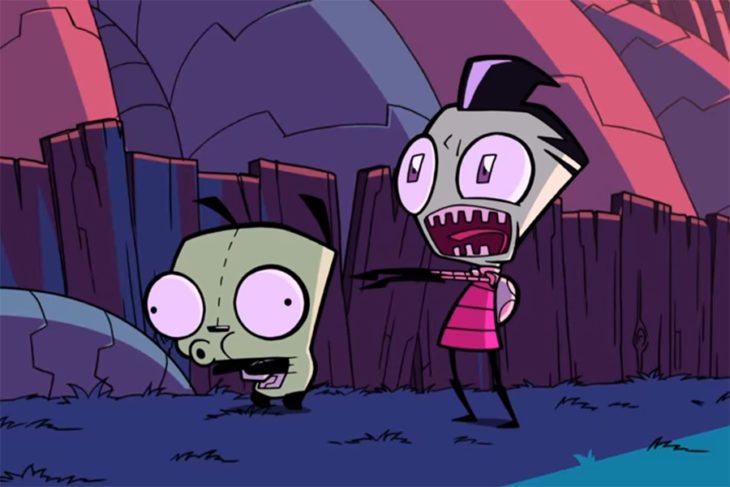 Caricatura de Nickelodeon El Invasor Zim 