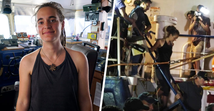 Podrían dar más de 10 años de cárcel a Carola Rackete, joven capitana de un barco que rescató a migrantes de morir en naufragio