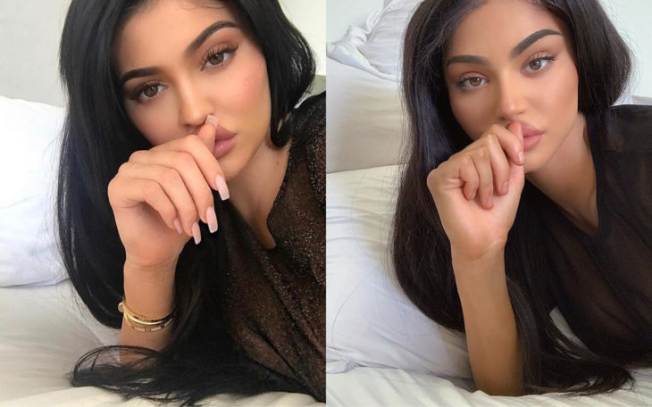 Kristen Hancher chica que recrea las fotos de Kylie Jenner y se ven idénticas 