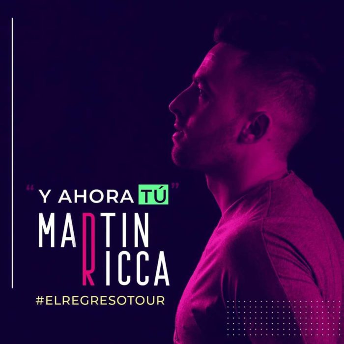 Portada del disco de Martin Ricca para su gira en México