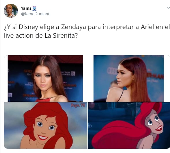 Comentarios en twitter sobre quién interpretará a Ariel en el live action de La Sirenita 