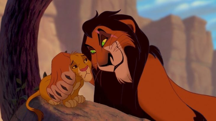 Curiosidades de la película de Disney, El rey León de 1994; Scar y Simba